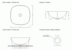 LAVABO IDEA QUADRATO 43X43